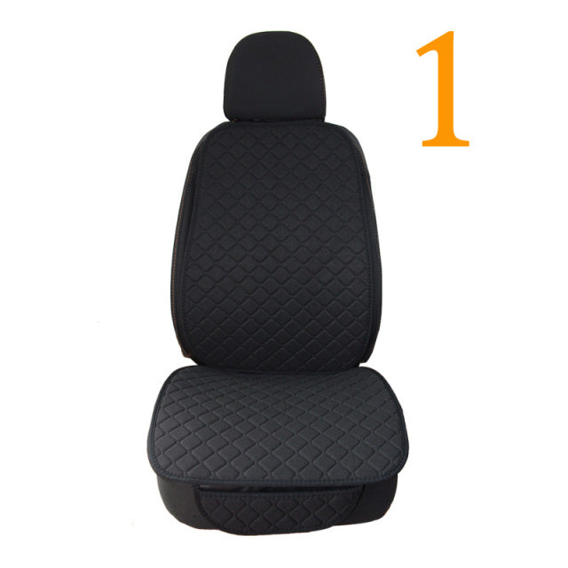 Leinen Autositzbezug Schutz Sommer Vorder- oder Rücksitz Rückenkissen Pad Matte Rückenlehne Universal für Auto Innenraum LKW SUV Van
