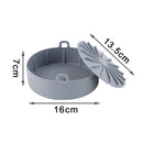 AirFryer Silicone Pot Square  Air Fryers Oven Baking Tray Bread Fried Chicken Pizza Basket Mat Replacemen Grill Pan Accessories