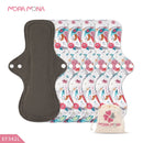 Almohadillas menstruales Mora Mona transpirables para mujer, delineador de bragas femeninas, servilleta sanitaria, paño lavable reutilizable, 1/5 Uds.