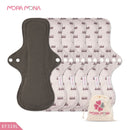 Almohadillas menstruales Mora Mona transpirables para mujer, delineador de bragas femeninas, servilleta sanitaria, paño lavable reutilizable, 1/5 Uds.
