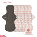 Almohadillas menstruales Mora Mona transpirables para mujer, delineador de bragas femeninas, servilleta sanitaria, paño lavable reutilizable, 1/5 Uds.