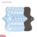 Almohadillas menstruales Mora Mona transpirables para mujer, delineador de bragas femeninas, servilleta sanitaria, paño lavable reutilizable, 1/5 Uds.