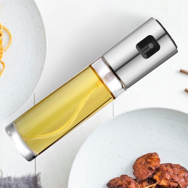 Oil Sprayer for Cooking, Olive Oil Spray Bottle Refillable Easy Control with Scale for Air Fryer, Kitchen, Salad, Baking, BBQ