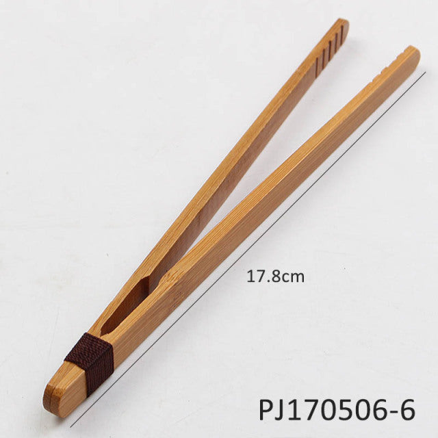 Cucharadita de bambú Natural, pala de té china Kongfu, pinzas para té, ceremonia, forma de pez, cepillo de té, accesorios para té