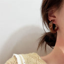 2021 nueva Corea acrílico transparente geométrico en forma de C pendientes de aro para mujeres niñas tendencias pendientes colgantes fiesta viaje joyería regalos