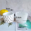 Runde Zement-Ton-Kerzenhalter-Formen Betonpflanzer Silikon-Blumentopf-Behälter-Form-Gips-Kerzen-Schalen-Epoxidharz-Form