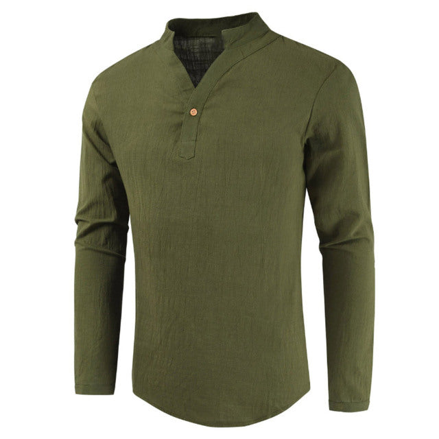 Herren Plus Size Shirt Top Alte Wikinger Stickerei Schnürung V-Ausschnitt Langarm Shirt Top für Herrenbekleidung
