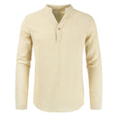 Men Plus Size Shirt Top Ancient Viking Embroidery Lace Up V Neck Long Sleeve Shirt Top For Men&