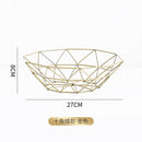 Iron Art  Fruit Basket Nordic Style Home Living Room Fruit Plate Snacks Creative Fruit Bowl Storage Basket Kitchen Organizer