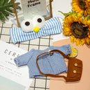 clothes for duck 30 cm lalafanfan duck toy doll accessories with headband bag sweater hat children&