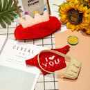 clothes for duck 30 cm lalafanfan duck toy doll accessories with headband bag sweater hat children&