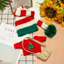 clothes for duck 30 cm lalafanfan duck toy doll accessories with headband bag sweater hat children&