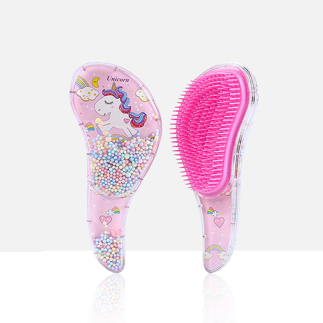 New Small TT Hair Care Comb High Quality Anti-knot Massage Hair Comb Cartoon Unicorn Cute Hairdressing Comb for Kids