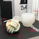 Molde de vela perfumada DIY en forma de lana vela molde de fundición de silicona vela hecha a mano fabricación de jabón molde de cera artesanía decoración del hogar