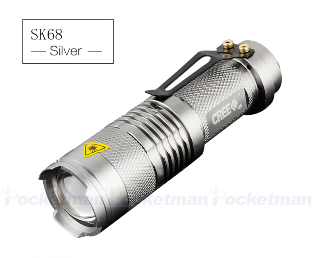 Leistungsstarke LED-Taschenlampe Laterne tragbare Mini-Taschenlampe Zoombare Taschenlampen Outdoor-Camping-Notlampe mit Stifthalter
