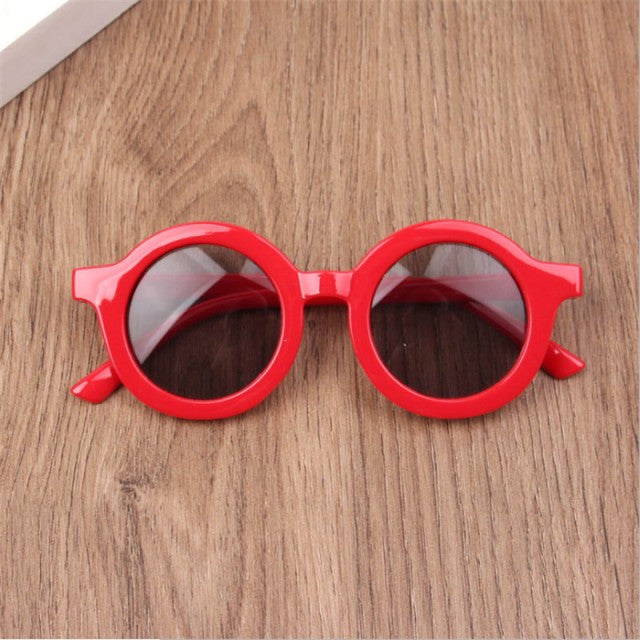 2022 Neue Mode Kinder Sonnenbrille Säuglings Retro Einfarbig UV-beständig Runde Komfort Brille Brille Für Kinder