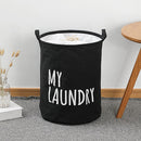 Large Capacity Foldable Laundry Basket Cotton Linen Laundry Basket Clothes Storage Bag Children Toy Storage Bucket Waterproof