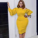 Vestido de mujer de alta calidad, Vestidos elegantes de fiesta de boda con lazo para mujer, ropa de mujer de talla grande de verano 2022, Vestidos de mujer S-XXXL