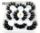 New 5Pairs 25mm 3D Mink Lashes Bulk Faux with Custom Box Wispy Natural Mink Lashes Pack Short Wholesales Natural False Eyelashes