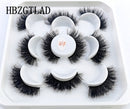 New 5Pairs 25mm 3D Mink Lashes Bulk Faux with Custom Box Wispy Natural Mink Lashes Pack Short Wholesales Natural False Eyelashes