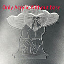 2022 Valentines Day Gift 3D Love Lamp Acrylic Bear Rose LED Night Light Kids Birthday Gift Rabbit Easter Deco Wedding Decoration