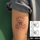 Waterproof Temporary Tattoo Stickere Black Hand Drawn Heart Design Body Art Fake Tattoo Flash Tattoo Wrist Ankle Female