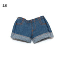 Multi Style Denim 11.5&quot;Jeans Bottoms Shorts For Doll Clothes Outfits Short Pants For Blythe 1/6 Dolls Accessories