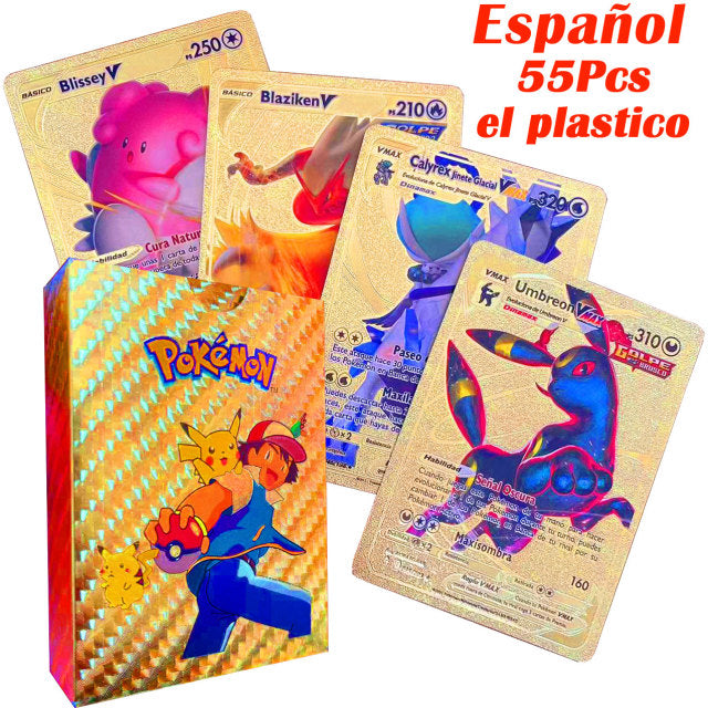 Cartas de Pokemon en español 2021, recién llegado, VMAX, juego de cartas holográficas, Castellano, Español, juguete para niños