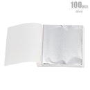 100/200 hojas de papel de aluminio de imitación de oro y plata hoja dorada DIY arte papel para manualidades cumpleaños fiesta boda pastel postre decoraciones