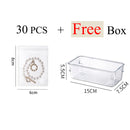 New Anti-oxidation Jewelry Storage Bag Desktop Drawer Organizer Transparent Necklace Bracelet Ring Holder Ziplock Bag Storage