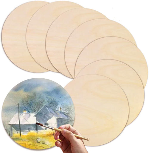 Durchmesser 1–10 cm, natürliche, unbehandelte, runde Holzscheiben, Kreise, Scheiben für Heimwerker, Kinder, Weihnachten, Malerei, Spielzeug, Ornament-Dekor