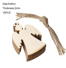 Rodajas de madera redondas sin terminar de 1-10CM de diámetro, discos circulares para manualidades DIY para niños, juguetes de pintura de Navidad, decoración decorativa