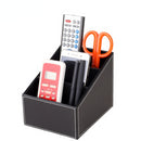 5 Grid Pu Leather Organizer Remote Control Phone And Tv Holder Desk Storage Box Cosmetics Brush Storage Holder