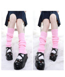 Punk Solid Black Cool Knit Long Socks Women Outdoor Knee High Elastic Leg Warmers 2022 Lady Warm Slim Gothic Hip-hop Rock Sock