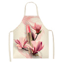 Nail Polish Lipstick Beauty Kitchen Women Apron Household Cleaning Cotton Linen Pinafore Salon Home Cooking Baking Adult BIb