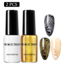 NICOLE DIARY 6ml Stamping Nail Polish Black White Nail Art Printing Varnish Stamp for Nails Hybrid Nail Polish Lacquers