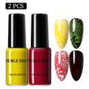NICOLE DIARY 6ml Stamping Nail Polish Black White Nail Art Printing Varnish Stamp for Nails Hybrid Nail Polish Lacquers