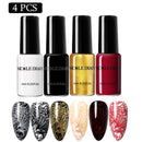NICOLE DIARY 6ml Stamping Nail Polish Black White Nail Art Printing Varnish Stamp for Nails Hybrid Nail Polish Lacquers