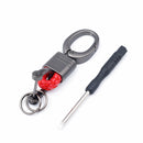 Anti-Lost Car Key Pendant Split Rings Keychain Phone Number Card Keyring Auto Vehicle Lobster Clasp Key Chain Car Accessories