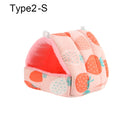 Lindo invierno conejo ardilla Mini jaula conejillo de indias nido Animal pequeño cama para dormir hámster casa estera cálida