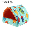 Lindo invierno conejo ardilla Mini jaula conejillo de indias nido Animal pequeño cama para dormir hámster casa estera cálida