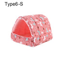 Lindo invierno conejo ardilla Mini jaula conejillo de indias nido Animal pequeño cama para dormir hámster casa estera cálida