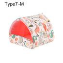 Lindo invierno conejo ardilla Mini jaula conejillo de indias nido Animal pequeño cama para dormir hámster casa estera cálida