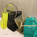 Bolso de hombro de malla transparente Ins Wind para mujer, bolso de compras ligero que combina con todo, bolso de red para la playa, novedad de 2021