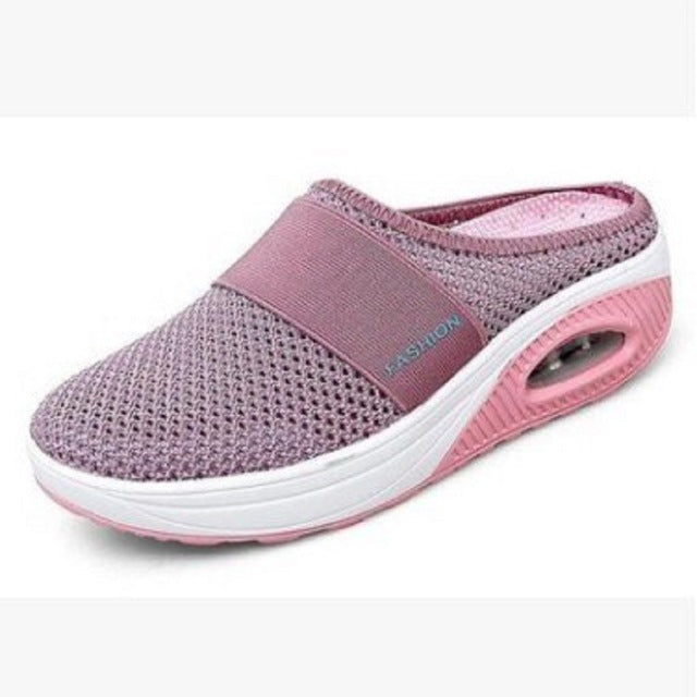 New Women Shoes Casual Increase Cushion Shoes Non-slip Platform Sneakers For Women Breathable Mesh Outdoor Walking Slippers