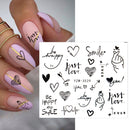 Anime Avocado Fruit Transfer Nail Stickers Charms Summer Water Sticker For Nails Sliders Character Image Tattoo Decal Decoration