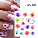 Anime Avocado Fruit Transfer Nail Stickers Charms Summer Water Sticker For Nails Sliders Character Image Tattoo Decal Decoration
