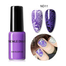 NICOLE DIARY 6ml Stamping Nail Polish Black White Nail Art Printing Varnish Stamp for Nails Hybrid Nail Polish Lacquers