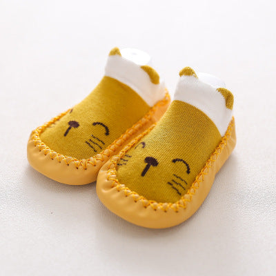 2022 Mode Baby Socken mit Gummisohlen Infant Socke Neugeborenen Herbst Winter Kinder Boden Socken Schuhe Anti Slip Soft Sole Socke