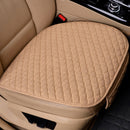 Flax Car Seat Cover Front Rear Linen Fabric Cushion Breathable Protector Mat Pad Universal Auto Interior Styling Truck SUV Van